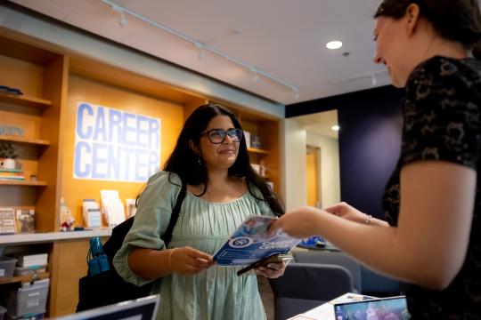 Student at Career Center
